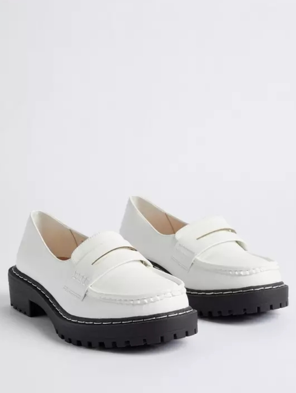 TORRID White Lug Loafer Size 12